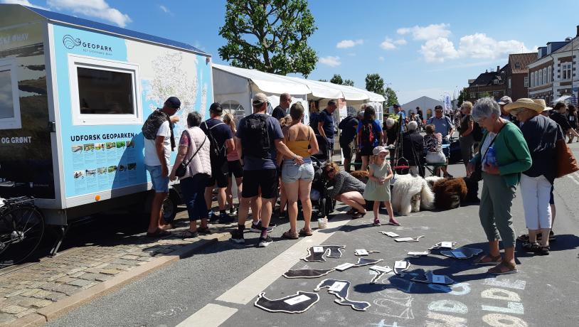 Formidlingstrailer ved event