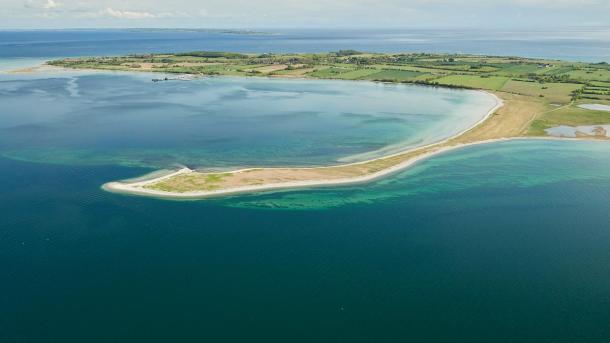 Luftfoto Lyø. Geopark Det Sydfynske Øhav