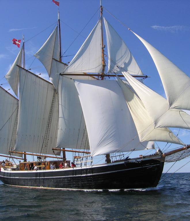 Skonnerten Fylla for sejl