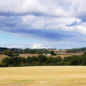 Udsigt fra Egebjerg Bakker. Geopark Det Sydfynske Øhav.