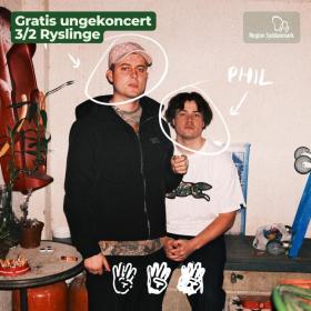 Gratis ungekoncert med Fed og Phil i Ryslinge